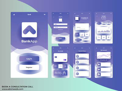 Online Banking and Payment Getaway App UI/UX Design - eBizneeds android app design android app development app designer app designers app designers australia app developer app developers design