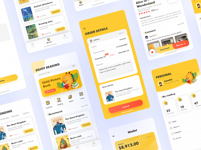 Online Book Order App UI/UX Design - eBizneeds