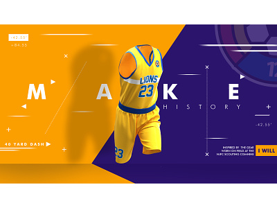 3D sports wear branding design illustration layout typography