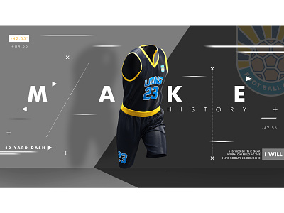 3D sports wear branding design illustration typography