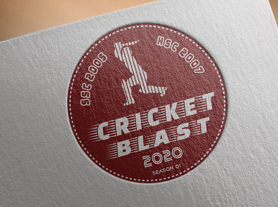 Cricket Blast Logo branding design graphic design illustration illustrator logo logo design logodesign logotype vector