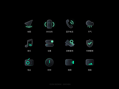 Micro 3D HMI ICON design 创意icon