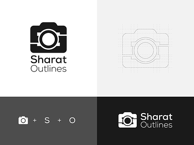 Logo concept - Sharat Outlines branding design logo minimal