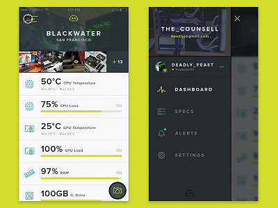 Dashboard & MVC for a gaming analytics app app design icons illustration ios ios10 iphone product software ui ux