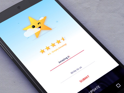 Feedback Screen app design concept game illustration sketch