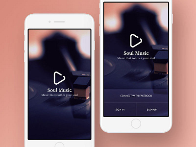 Music App app conceptual design music onboarding splash