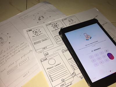 Feedback App android app concept design ios tablet wireframes