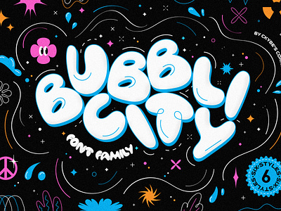 Bubblicity - Bubble Font Family