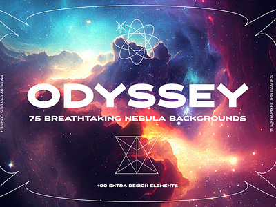 Odyssey | Nebula Backgrounds and Extras background blackhole brutalism cloud deep nebula render retro wave space y2k