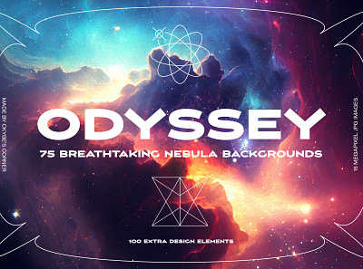 Odyssey | Nebula Backgrounds and Extras background blackhole brutalism cloud deep nebula render retro wave space y2k