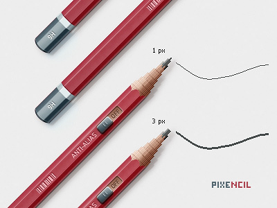 Pixencil design illustration pencil photoshop web