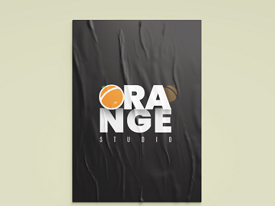 Orange Studio Poster design branding design icon illustration logo posters design typography vector