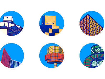 Ieoh Ming Pei's architecture branding illustration web