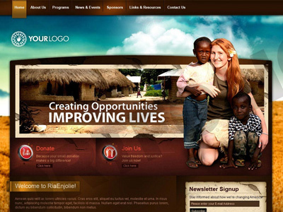 Website design for Non-Profit Oraganisation (NPO) design non profit oraganisation npo ui website