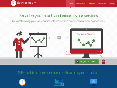 Education brand clean education product design ui website