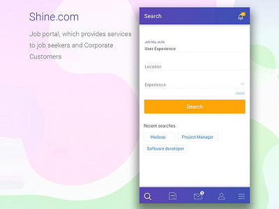 Shine.com Android app