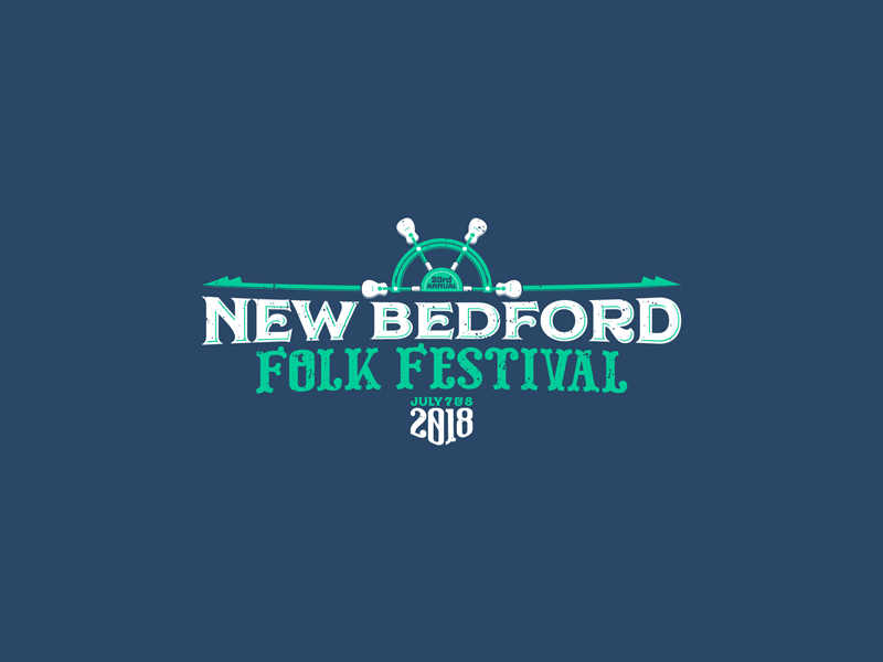 New Bedford Folk Festival 2018 | #TBT Branding boston branding festival folk guitar harpoon logo music new bedford theater typography vector wheel