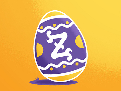 Happy Easter from The Zeiterion east easter easter egg egg illustration new bedford social media theater vector z