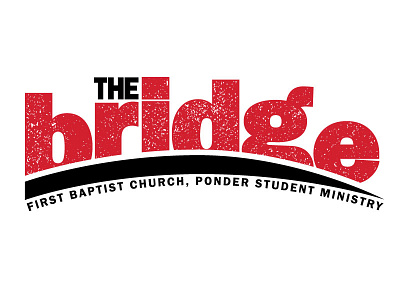 The Bridge Logo distressed grunge logo