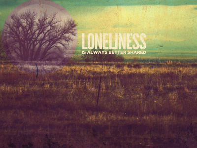 Loneliness CD Cover cd cover experiment print