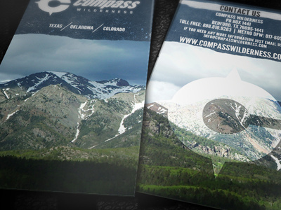 Compass Wilderness Brochure brochure graphic design print design