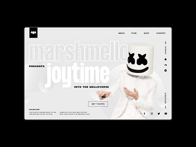 Marshmello — Website Concept