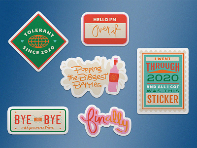 Say Goodbye to 2020 — 21 Free Stickers for 2021 2/3 2020 2021 adobe illustrator artwork dribbble weekly warm-up free download freebie graphic design illustration new year red retro retro design sticker sticker design sticker pack sticker set stickers vector illustration web design