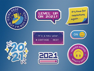 Say Goodbye to 2020 — 21 Free Stickers for 2021 3/3