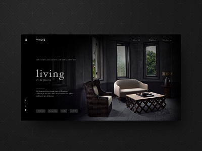 VIVERE RAYA living branding design furniture logo ui uidesign ux web web design webdesign