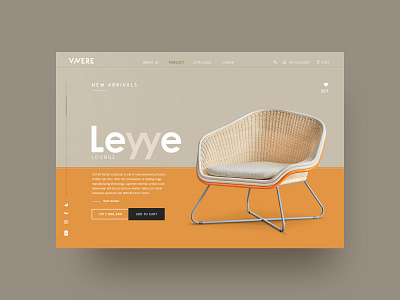web design VIVERE Leyye Lounge Chaire branding company profile design furniture interior typography ui uidesign uiuxdesign ux uxdesign web webdesign website