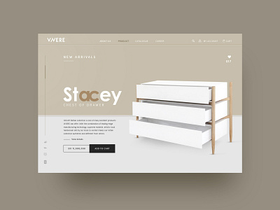 web design VIVERE Stacey Chest of Drawer animation app branding company design furniture interface interior logo typography ui uidesign uiux ux uxdesign web webdesign website