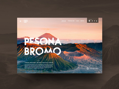 Web Design Pesona Bromo (travel-travel.com) branding company design tour tourism travel ui ui design ux vacation web web design webdesign