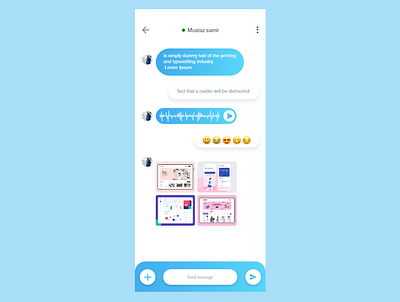 Chat Screen app branding design mobile ui