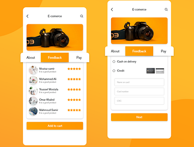 E-commerce app branding design mobile ui