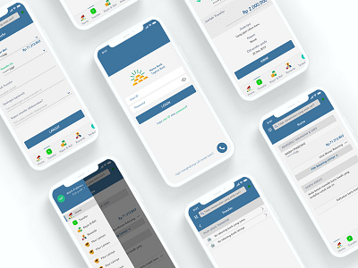 M-Banking App banking app iphone minimal mobile app ui ux