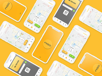 Migo Bike Sharing App Refresh iphone maps mobile app design ui ux