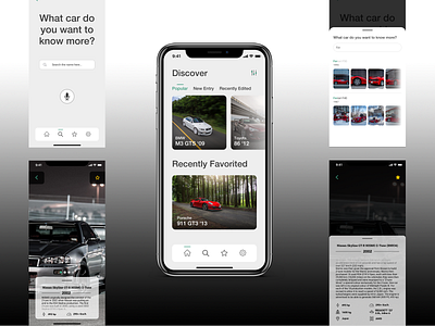 CarInfo - A car wiki for the curious iphone mobile app design ui ux wiki