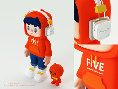 Hoodie doll-Working in Alibaba for the 5th year c4d cinema 4d cute doll