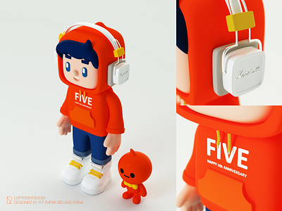 Hoodie doll-Working in Alibaba for the 5th year