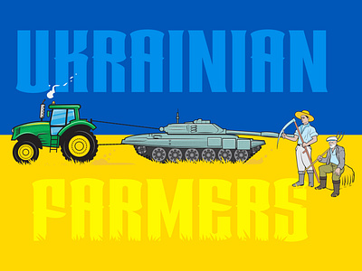 Ukrainian Farmers - Stand with Ukraine 2022 harvest stand with ukraine ukraine vector жнива перемога україна