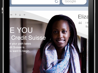 Credit Suisse Mobile Site credit suisse mobile