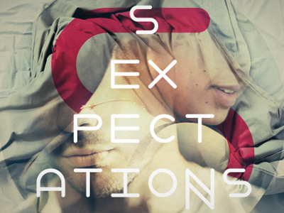 Sexpectations overlay photo typography