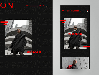 BAT NORTON app app design black branding design desktop fashion fashion brand mobile ui uidesign uiux ux web webdesign