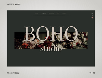 BOHO design ui uidesign uiux ux webdesign