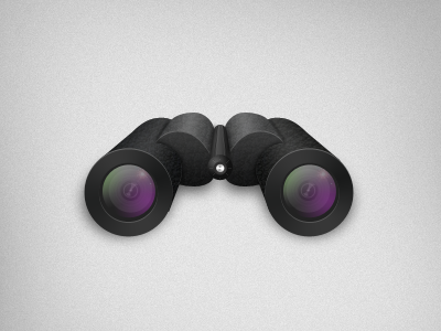 Binoculars Icon binoculars icon photorealism