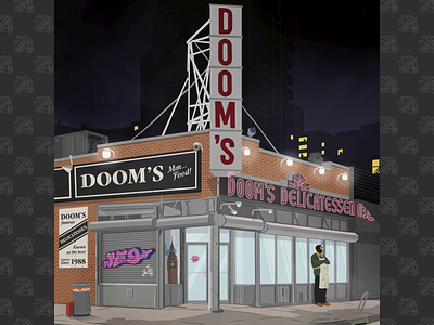 DOOM's Delicatessen Animation animated loop animation graffiti hiphop illustration jenksinthecut lordquas quasimoto