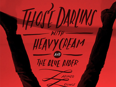 Those Darlins final gig poster lettering