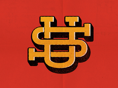 Vintage/Retro Monogram Logo branding company profile lettering logo logo folio logotipo logotype monogram monogram logo retro lettering retro logo typography vintage lettering vintage logo