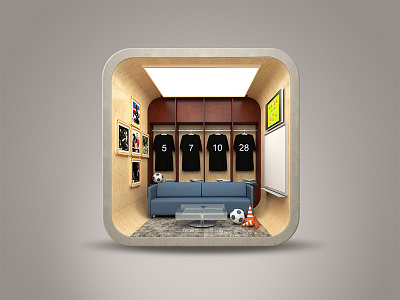 iOS icon! 3d agileinfoways dressing football icon invite ios room