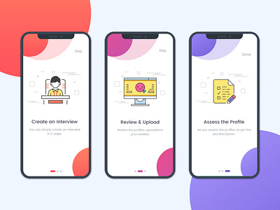 Walkthrough screen by Agile Infoways on Dribbble